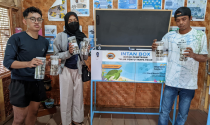 Menemukan Penyu Bertelur di Pantai Pulau Santen