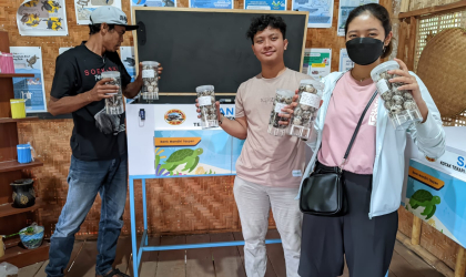Menemukan Penyu Bertelur di Pantai Pulau Santen
