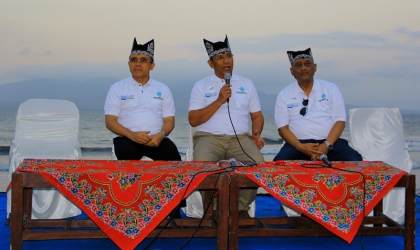 Pelepasliaran Tukik Dalam Acara Pencanangan Pelabuhan Marina