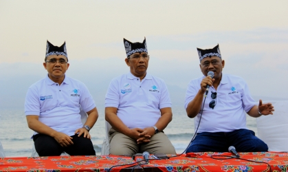 Pelepasliaran Tukik Dalam Acara Pencanangan Pelabuhan Marina