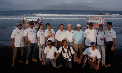 Pelepasliaran Tukik Dalam Acara Pencanangan Pelabuhan Marina