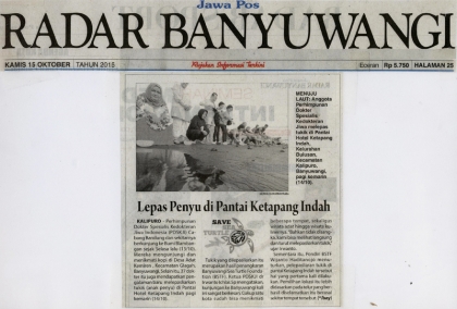 Pelepasliaran Tukik Bersama Dokter Spesialis Jiwa Indonesia Cabang Bandung