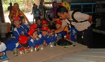 Sosialisasi Kepada Murid TK Saba School