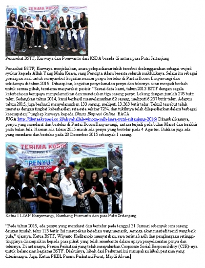 Pelepasliaran Tukik Perdana di Tahun 2016 Bersama Para Pengusaha