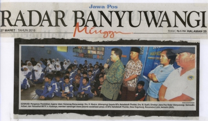 Sosialisasi Kepada Siswa MTs Nahdlatuth Thullab 1