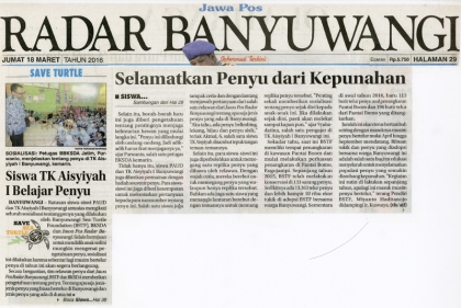 Sosialisasi Kepada Anak Anak PAUD-TK Aisyiyah I