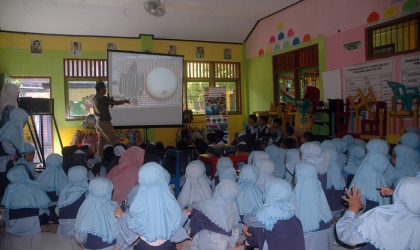 Sosialisasi Kepada Anak Anak PAUD-TK Aisyiyah I