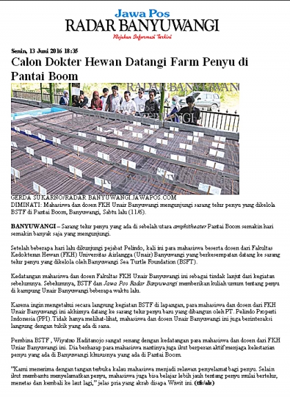 Kunjungan fakultas kedokteran hewan Unair