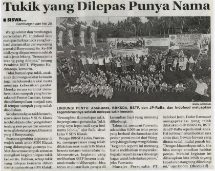 Sosialisasi kepada Siswa SD Klatak