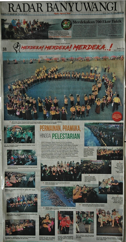 Pelepasliaran Tukik Bersama Pramuka