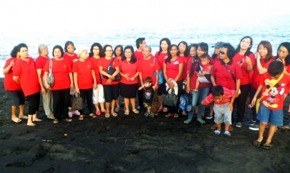 Pelepasliaran Tukik Bersama Anggota Gereja