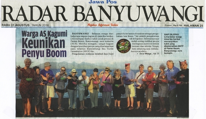 Pelepasliaran Tukik Bersama Warga USA