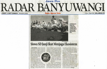 Pelepasliaran Tukik Bersama Siswa SD Al Khairriyah