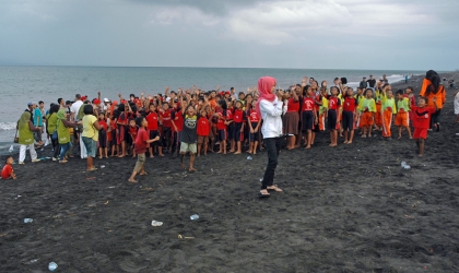 Pelepasliaran Tukik Bersama Lion Club