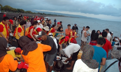 Pelepasliaran Tukik Bersama Lion Club