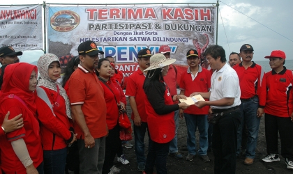 Pelepasliaran Tukik Bersama Perhutani