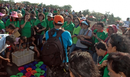 Pelepasliaran Tukik Bersama Gereja GPIB Jawa Timur