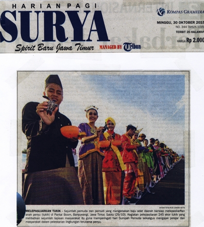 Pelepasliaran Tukik Memperingati Sumpah Pemuda