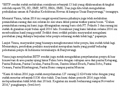 Pelepasliaran Tukik Memperingati Sumpah Pemuda