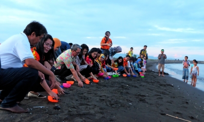 Pelepasliaran Tukik Bersama CSR BCA