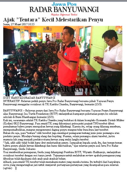 Sosialisasi Kepada TK Chandra