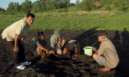 Menemukan Penyu Bertelur di Pantai Boom