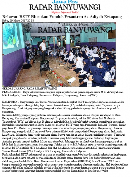 Sosialisasi Kepada Ponpes As Adiyah