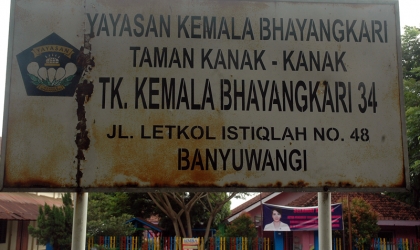 Sosialisasi Kepada TK Bhayangkari