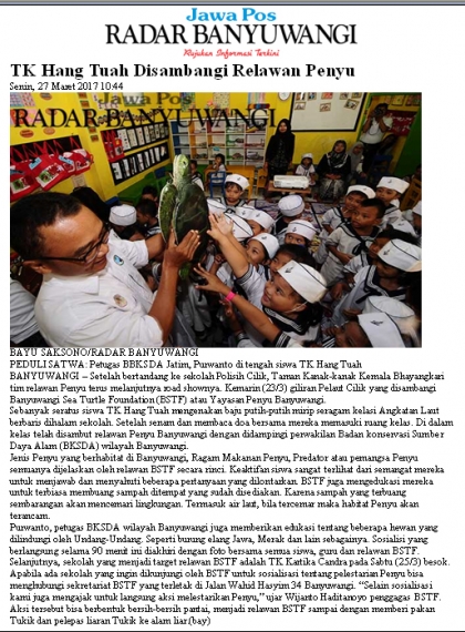 Sosialisasi Kepada TK Hang Tuah