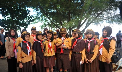 Pelepasliaran Tukik Bersama Pramuka & Masyarakat