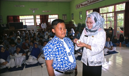 Sosialisasi Kepada Siswa Siswi SDN Penganjuran 4 Banyuwangi
