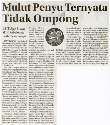 Sosialisasi Kepada Siswa Siswi SDN Kebalenan Banyuwangi