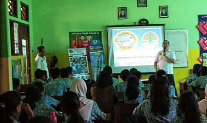 Sosialisasi Kepada Siswa Siswi SDN Kebalenan Banyuwangi