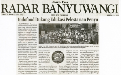 Sosialisasi Kepada Siswa Siswi MI Nurul Islam Banyuwangi